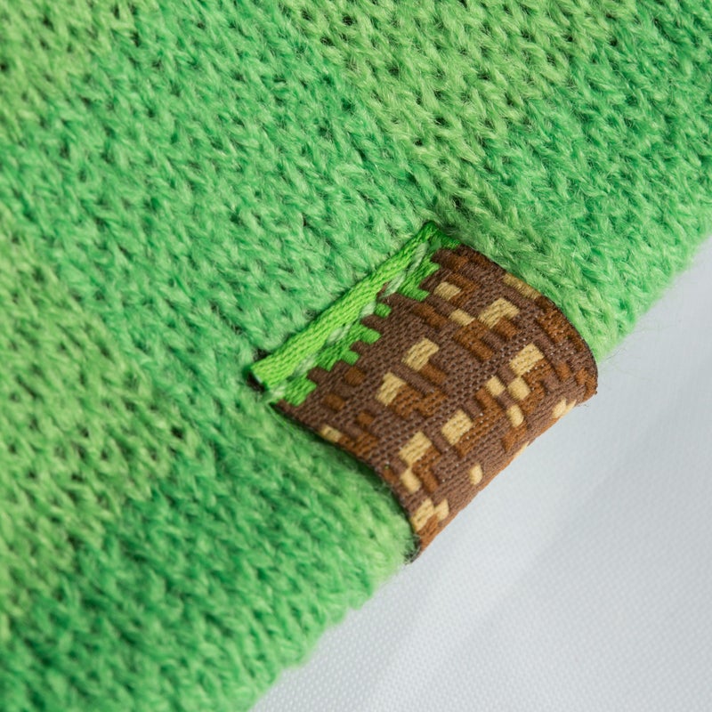 JINX Minecraft Creeper Face Knit Beanie, Green, S/M - Image 2